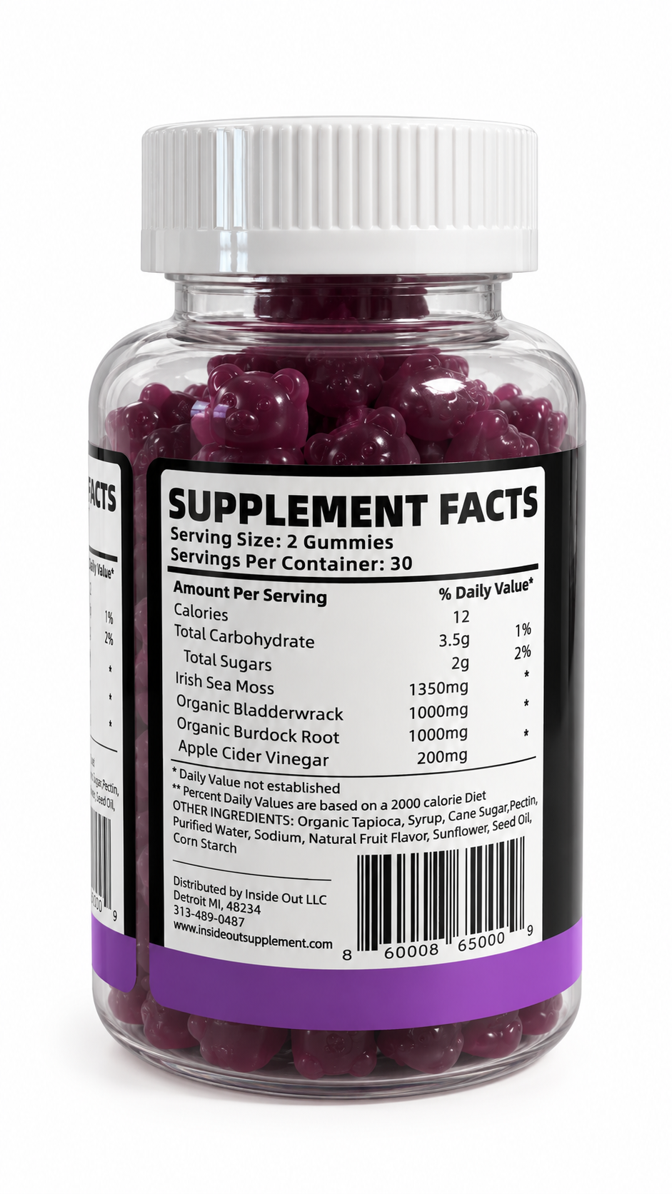 Grape Sea Moss Gummies