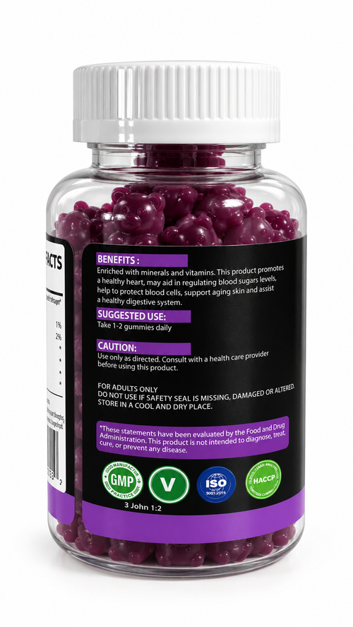 Grape Sea Moss Gummies