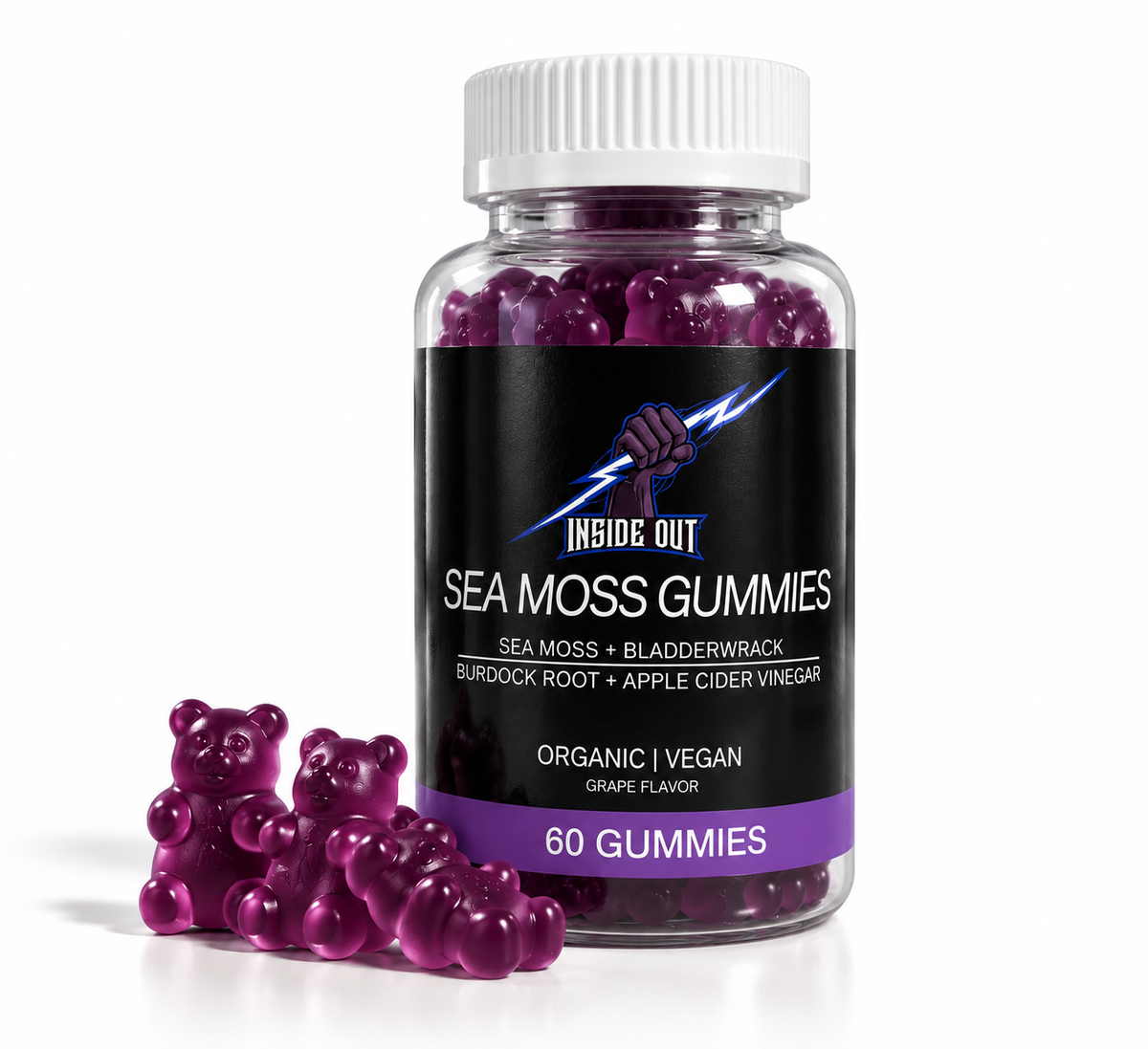 Grape Sea Moss Gummies
